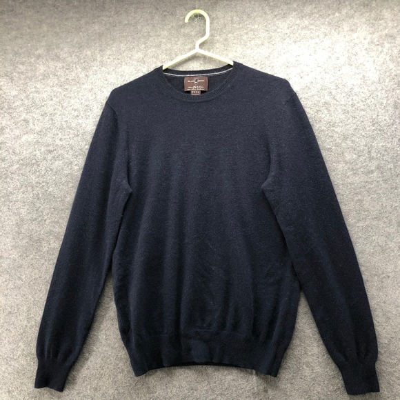 Black Brown 1826 Other - Black Brown 1826 Mens Small Navy Blue 100% 2-Ply Cashmere Crewneck Sweater